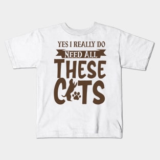 Funny cat sayings for cat lovers Kids T-Shirt